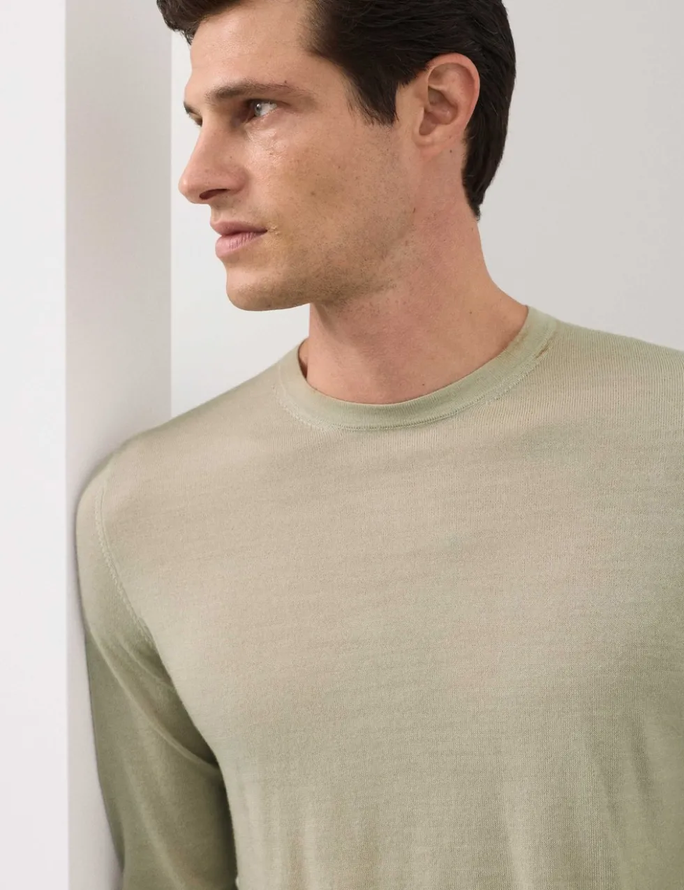 Pure Extra Fine Merino Wool Crew Neck Jumper
