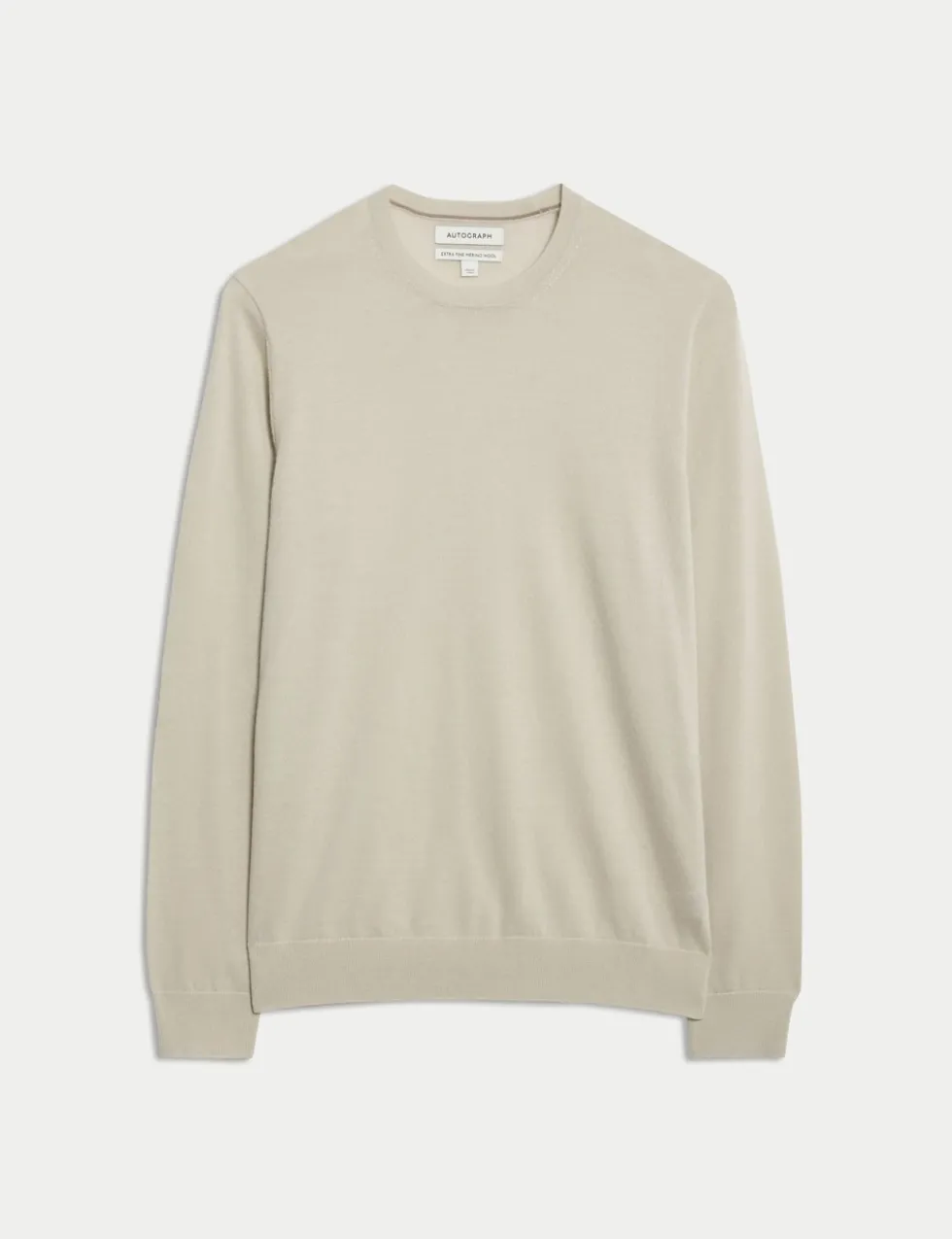Pure Extra Fine Merino Wool Crew Neck Jumper