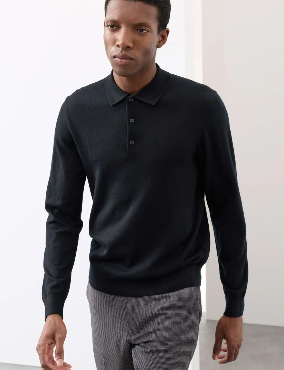 Pure Extra Fine Merino Wool Polo Shirt