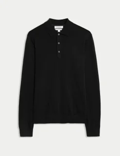 Pure Extra Fine Merino Wool Polo Shirt