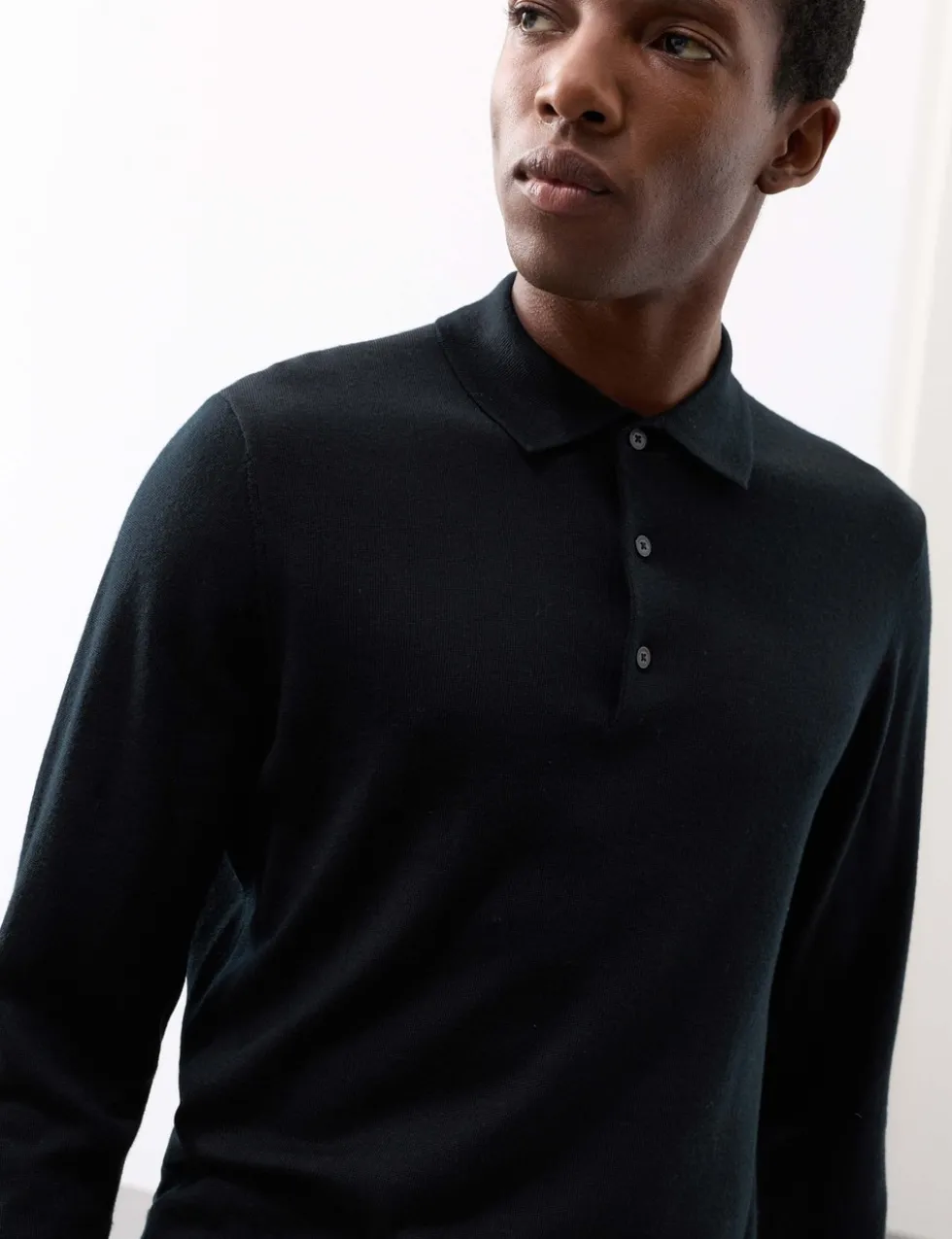 Pure Extra Fine Merino Wool Polo Shirt
