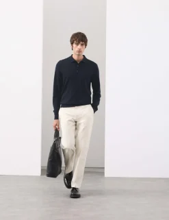 Pure Extra Fine Merino Wool Polo Shirt