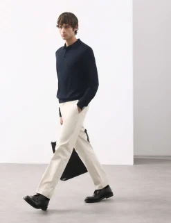 Pure Extra Fine Merino Wool Polo Shirt