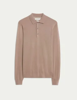 Pure Extra Fine Merino Wool Polo Shirt