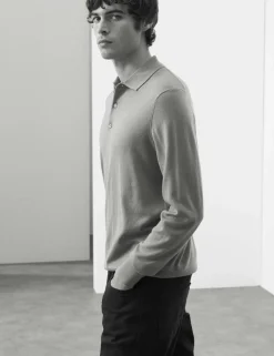 Pure Extra Fine Merino Wool Polo Shirt