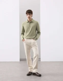Pure Extra Fine Merino Wool Polo Shirt