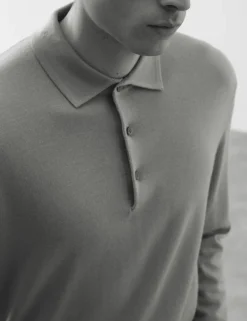 Pure Extra Fine Merino Wool Polo Shirt