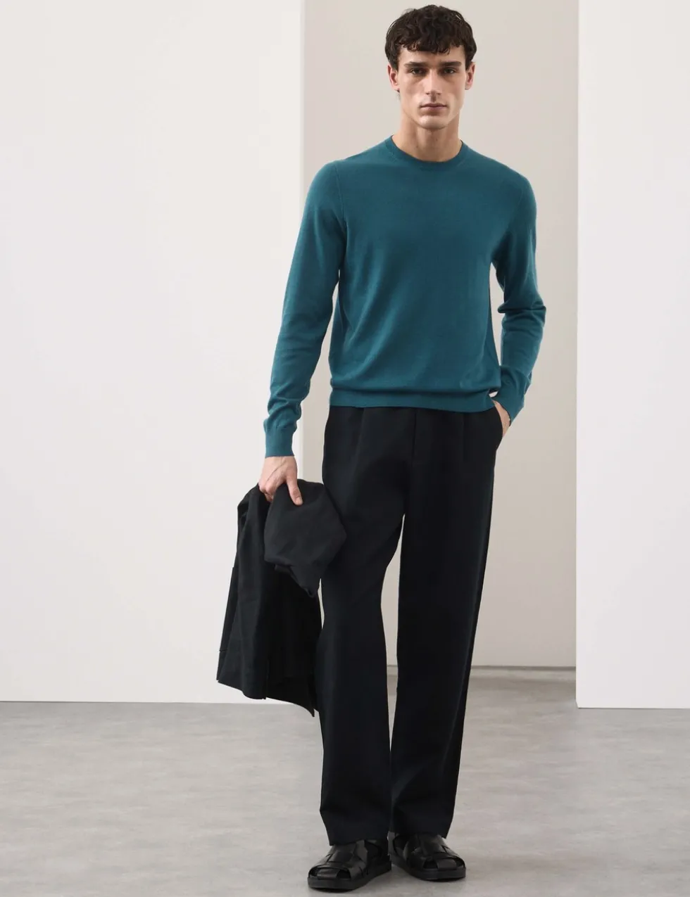 Pure Extra Fine Merino Wool Crew Neck Jumper