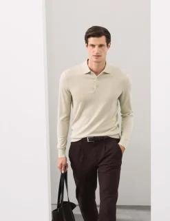 Pure Extra Fine Merino Wool Polo Shirt
