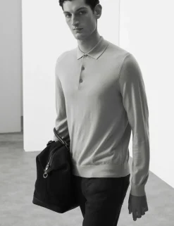 Pure Extra Fine Merino Wool Polo Shirt