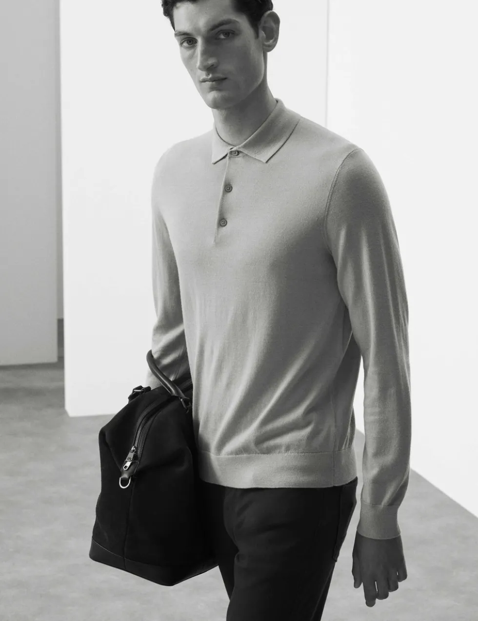 Pure Extra Fine Merino Wool Polo Shirt