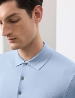 Pure Extra Fine Merino Wool Polo Shirt