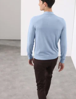 Pure Extra Fine Merino Wool Polo Shirt