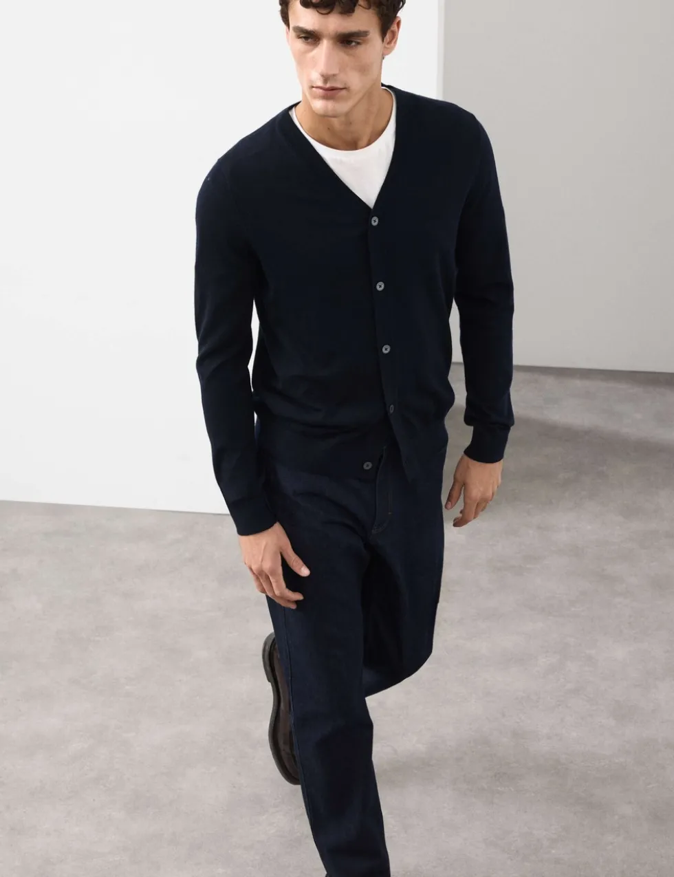 Pure Extra Fine Merino Wool Cardigan