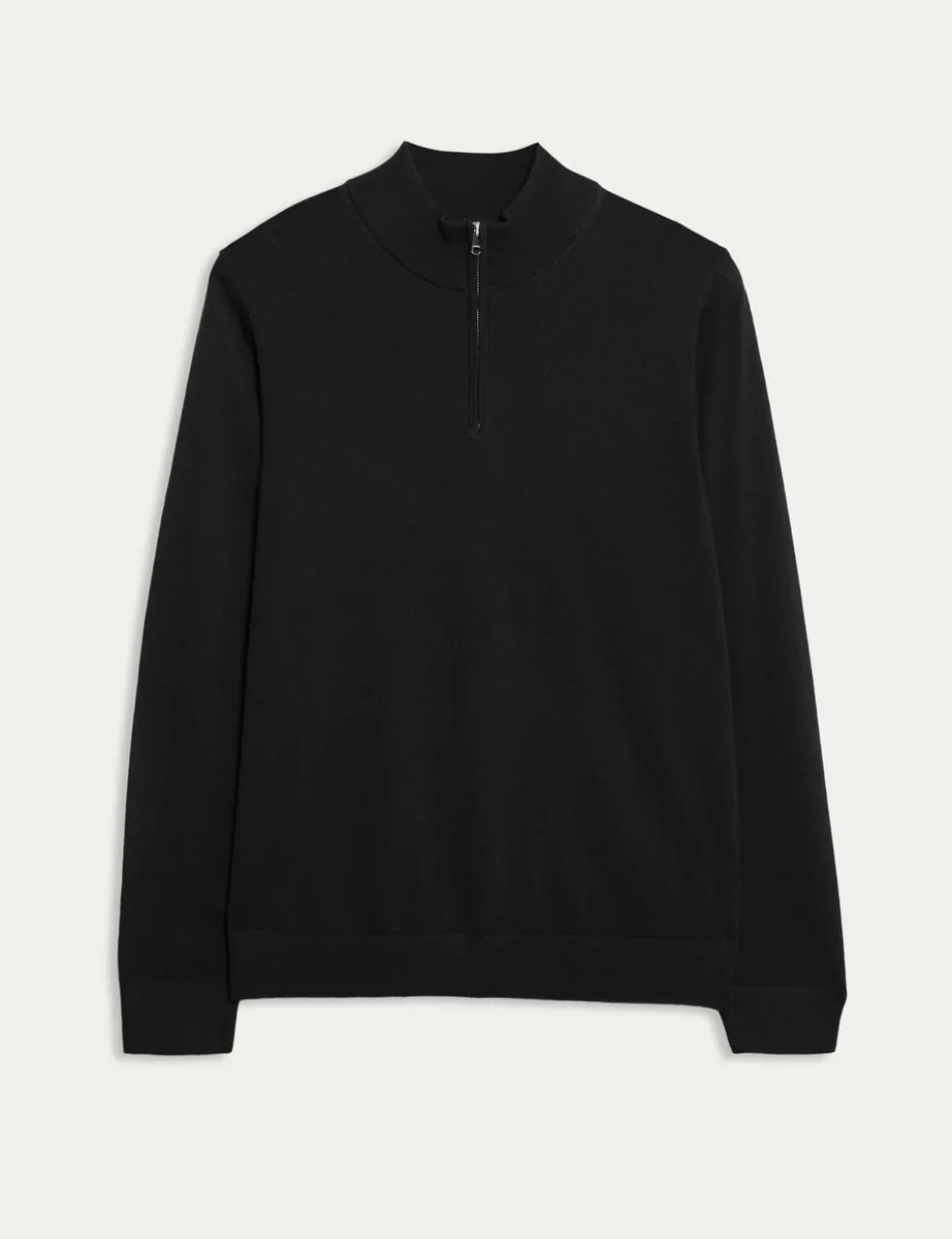 Pure Extra Fine Merino Wool Half Zip Jumper