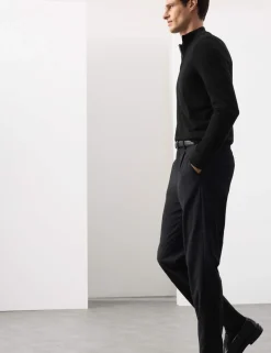Pure Extra Fine Merino Wool Half Zip Jumper