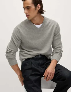 Pure Lambswool V-Neck Jumper