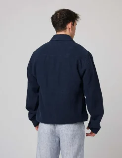 Pure Linen Bomber Jacket