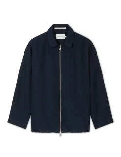 Pure Linen Bomber Jacket