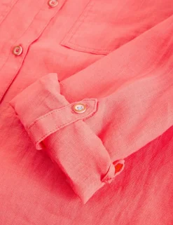 Pure Linen Button Through Shirt