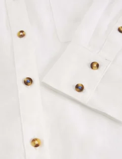 Pure Linen Button Through Shirt