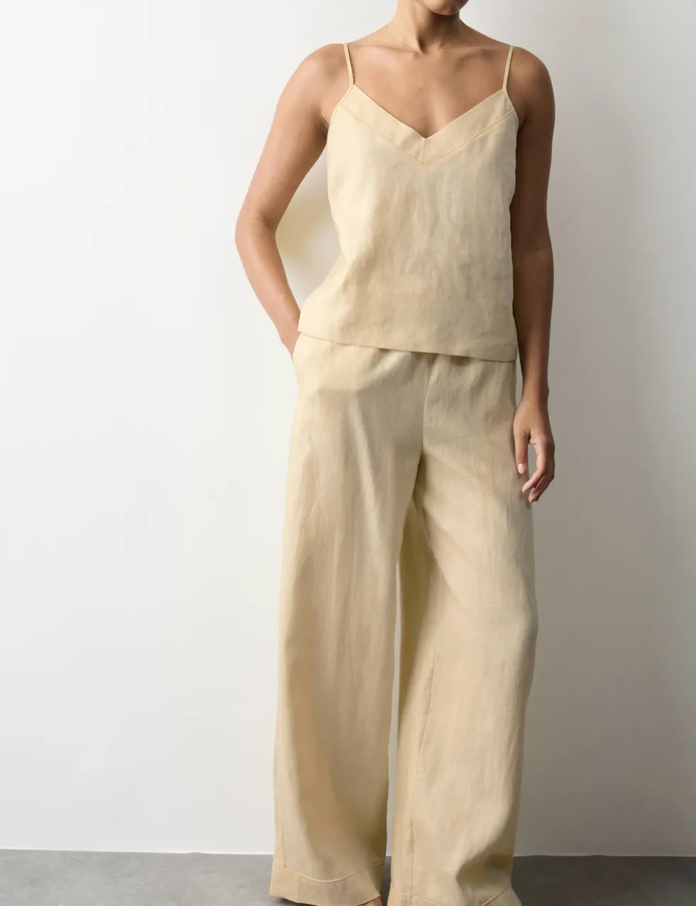 Pure Linen Cami Pyjama Set