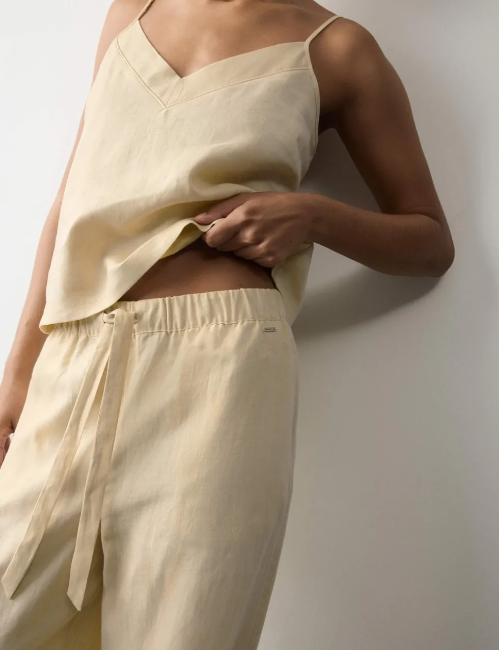 Pure Linen Cami Pyjama Set
