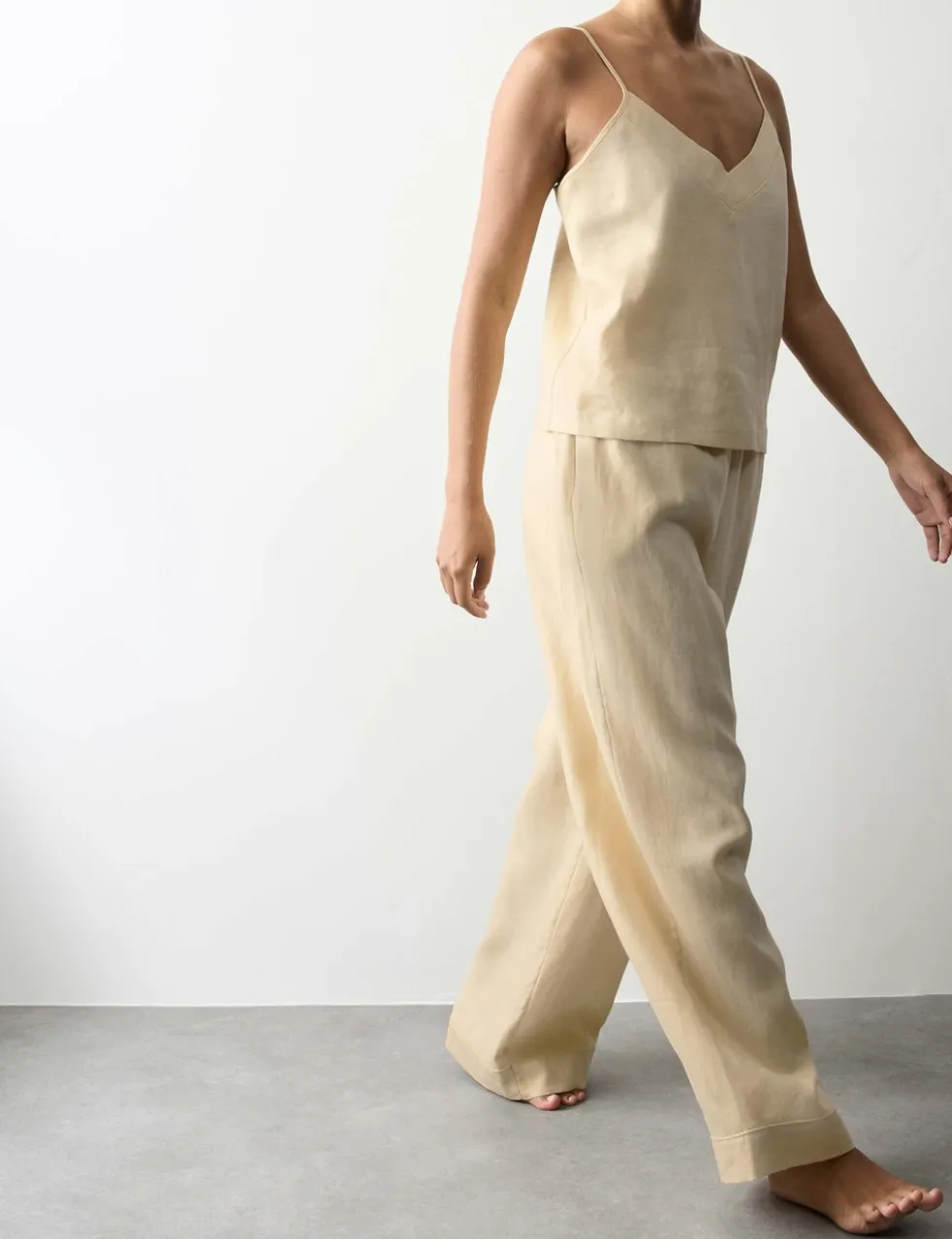 Pure Linen Cami Pyjama Set