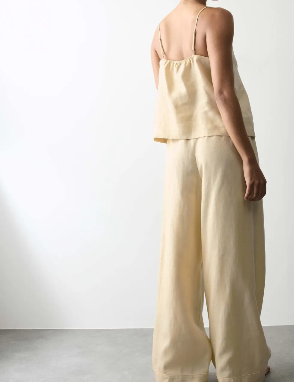Pure Linen Cami Pyjama Set