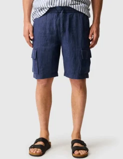 Pure Linen Cargo Shorts