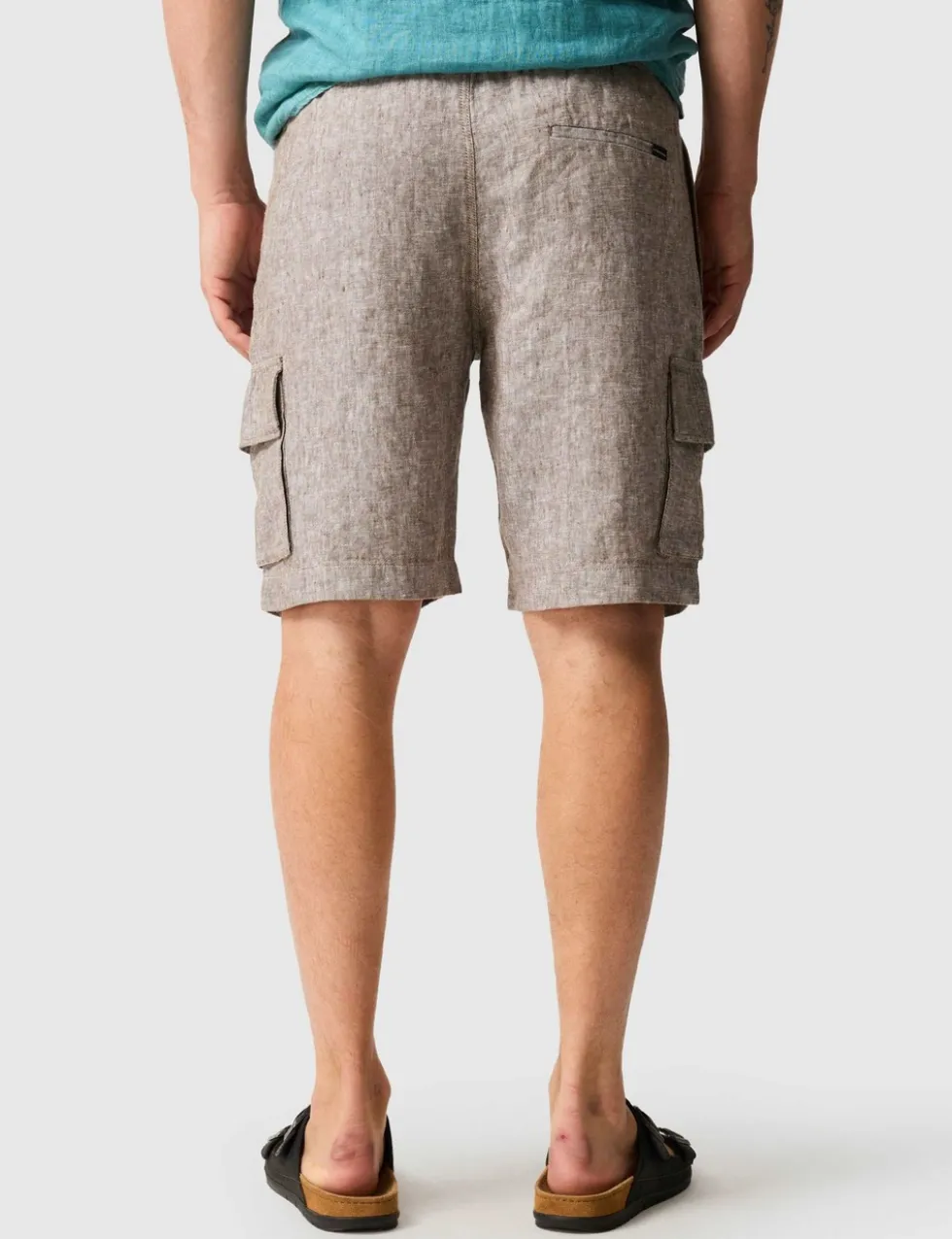 Pure Linen Cargo Shorts