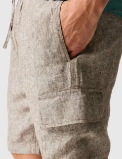 Pure Linen Cargo Shorts