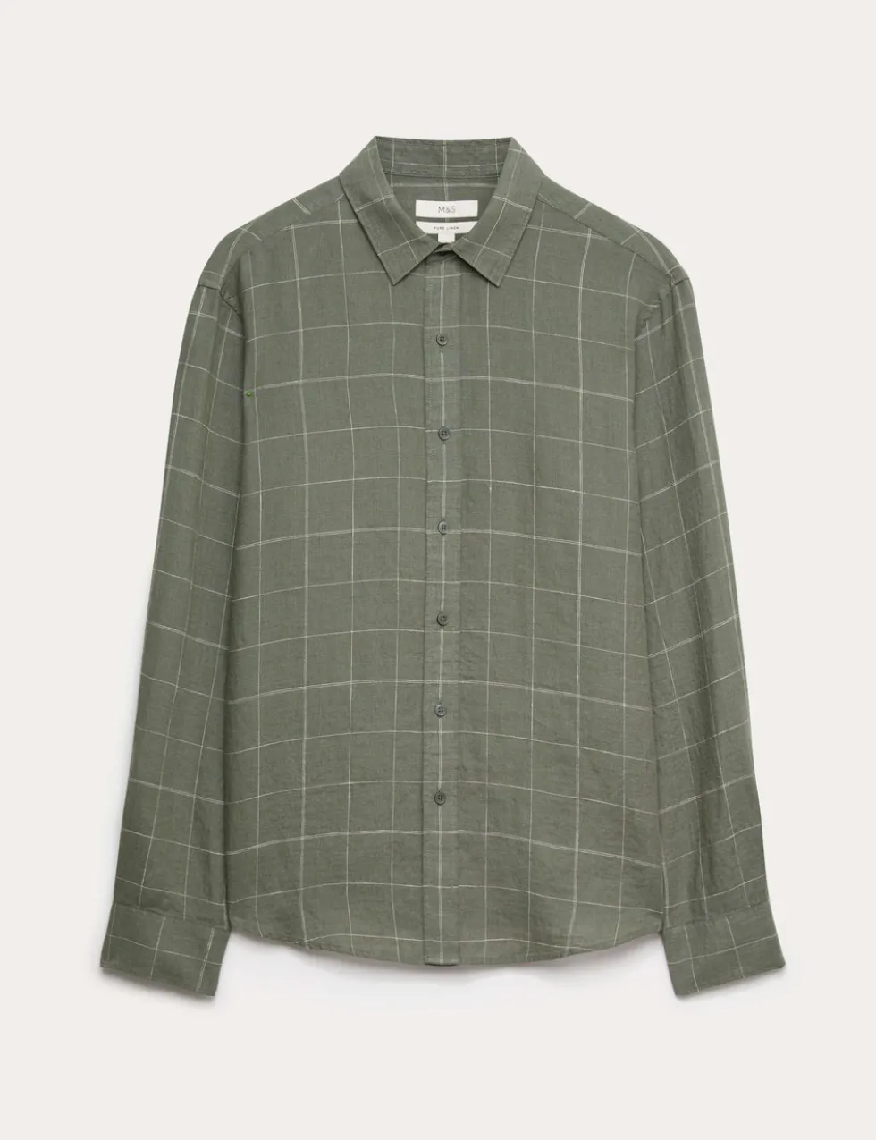 Pure Linen Check Shirt