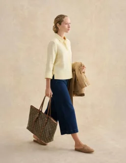 Pure Linen Collared Blouse