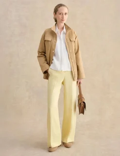 Pure Linen Collared Blouse
