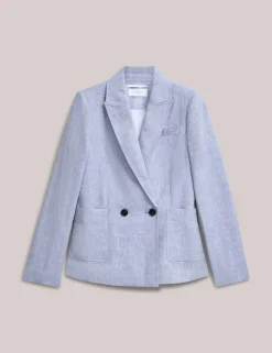 Pure Linen Collared Jacket