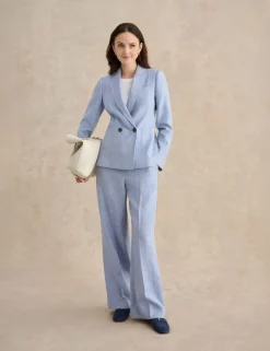 Pure Linen Collared Jacket