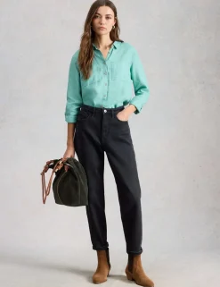 Pure Linen Collared Shirt