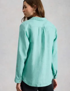 Pure Linen Collared Shirt