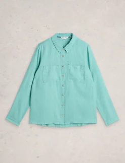 Pure Linen Collared Shirt