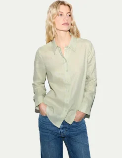 Pure Linen Collared Shirt