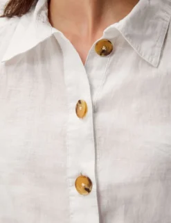 Pure Linen Collared Shirt