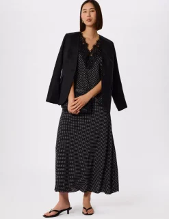 Pure Linen Collarless Blazer