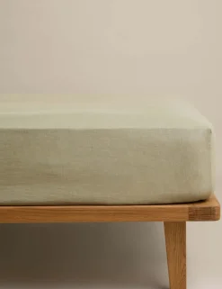 Pure Linen Deep Fitted Sheet