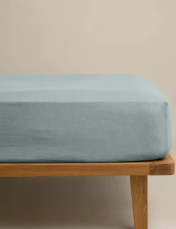 Pure Linen Deep Fitted Sheet