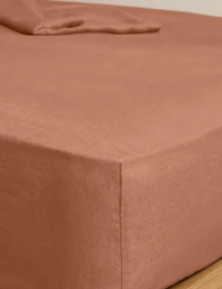 Pure Linen Deep Fitted Sheet