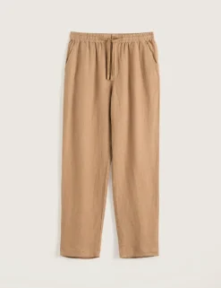Pure Linen Drawstring Trousers