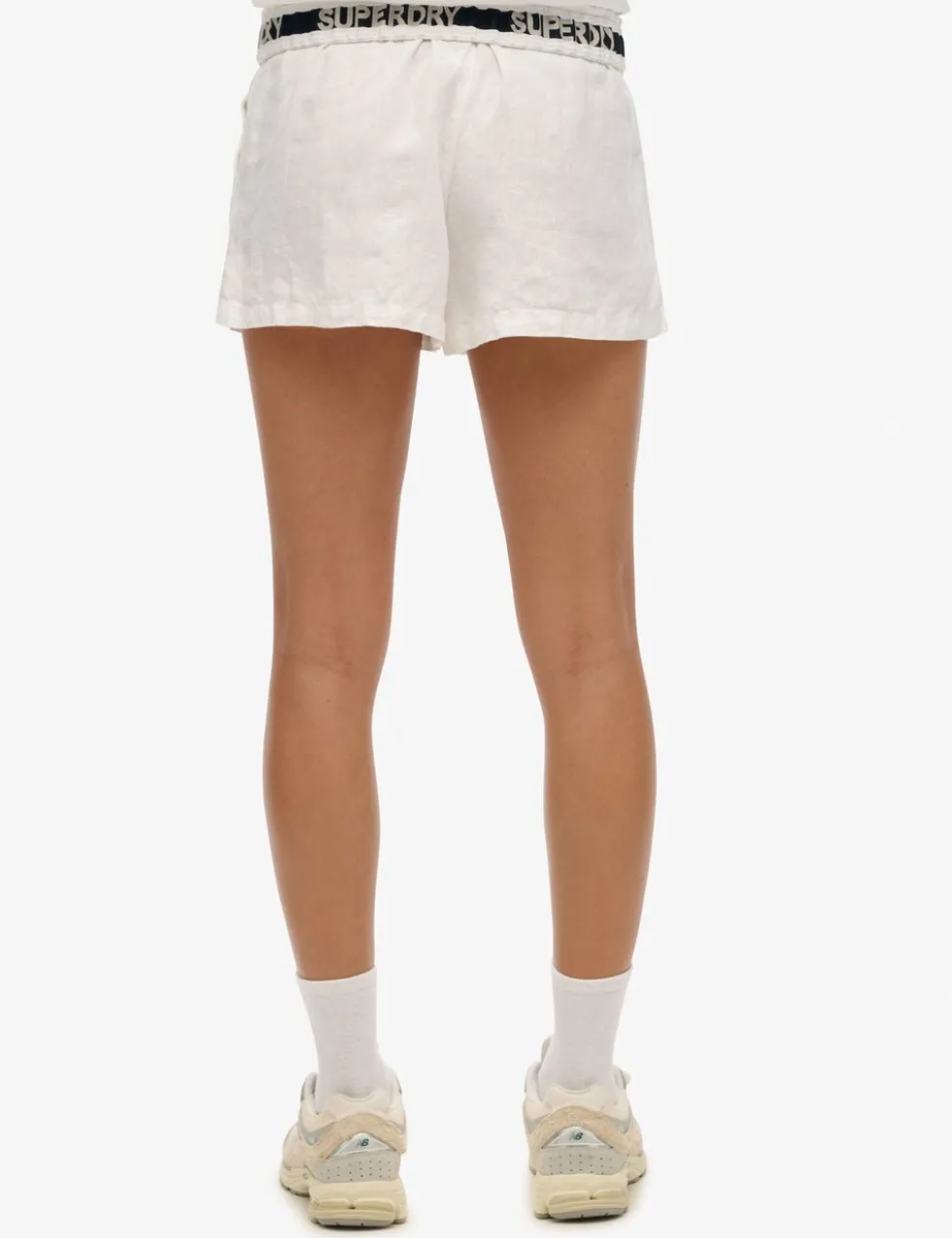 Pure Linen Elasticated Waist Shorts