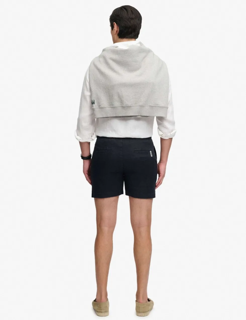 Pure Linen Elasticated Waist Shorts