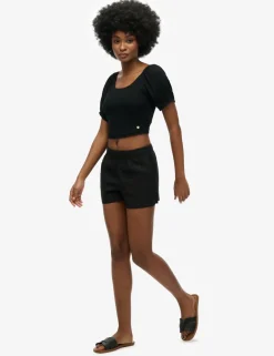Pure Linen Elasticated Waist Shorts